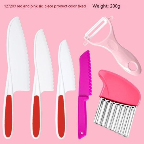 Wave Cutting Board Plastic Fruit Knife Set Wave Cutting Board Plastic Fruit Knife Set